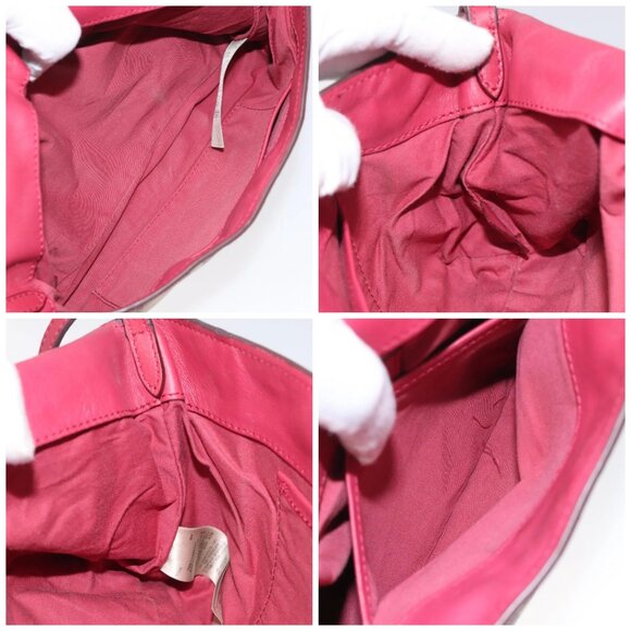 BURBERRY Nova Check Shoulder Bag PVC Pink Beige Auth 114520 - Picture 16 of 16